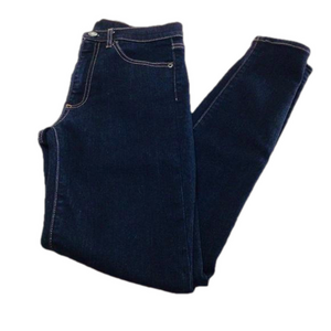 Gap Resolution Dark Wash True Skinny High Rise Jeans 26R Topstitch